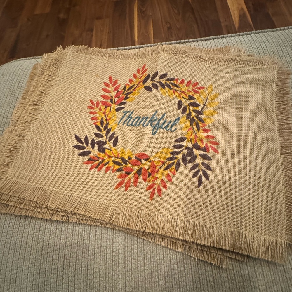 Pottery Barn Thanksgiving Placemats